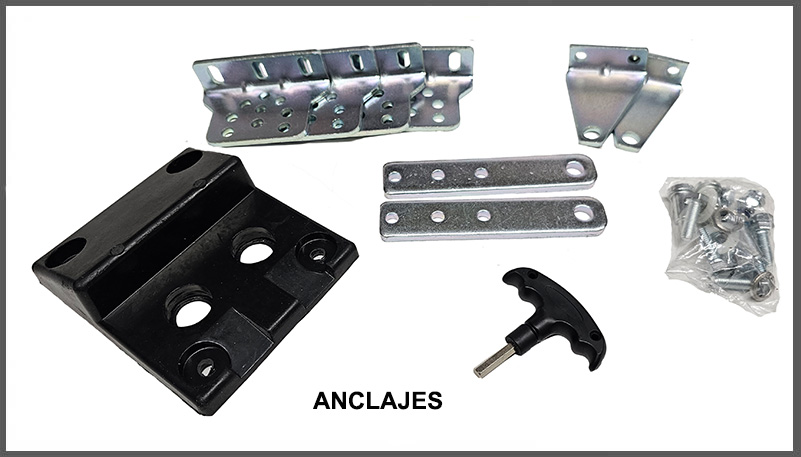 Accesorios de Motor batiente para hoja de 4 metros 400kg BAT 4.0 DC Actelsa