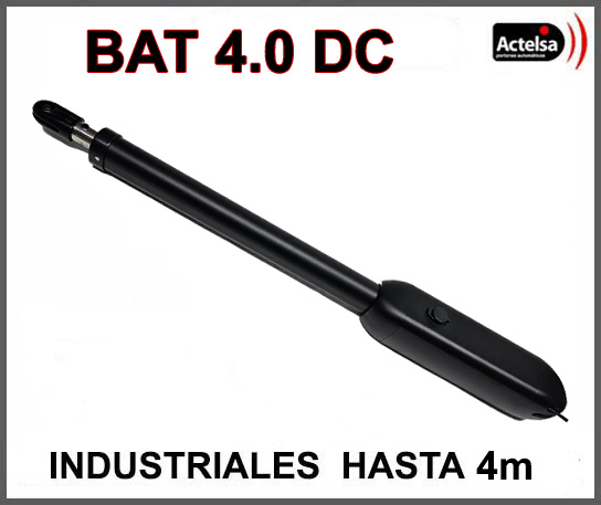 Imagen Motor batiente para hoja de 4 metros 400kg BAT 4.0 DC Actelsa