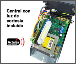 central con luz de cortesía para motor levadizo LEVA9MAX Actelsa